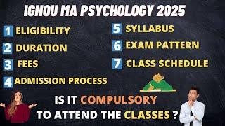 |Ignou ma psychology 2025 admission| mapc syllabus|ignou mapc practical classes 2025|