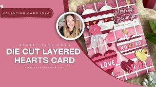 Create a STUNNING Valentine's Day Card with Die Cut Layered Hearts! (Friday Live)