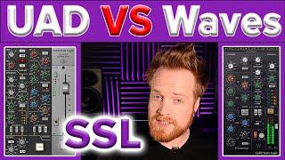 WAVES vs UNIVERSAL AUDIO SSL Plugin | Channel Strip Features & Audio Shootout