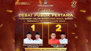 DEBAT PERDANA CALON BUPATI DAN WAKIL BUPATI TAPANULI TENGAH