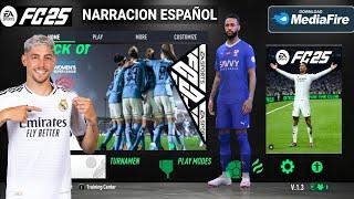 SALIO! NUEVO FIFA 16 MOD FC 25 ANDROID CON NARRADOR EN ESPAÑOL, FICHAJES, CLUBES Y KITS 24/25