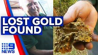 83-year-old finds $50k gold nugget after forgetting where he put it | 9 News Australia