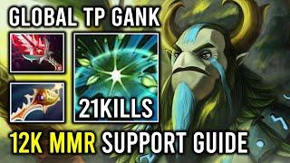 How to Play Roaming Support Like 12K MMR Nature Prophet with Global TP Gank ALL Dota 2