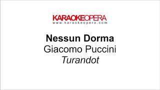 Karaoke Opera: Nessun Dorma - Turandot (Puccini) Orchestra only version with printed music