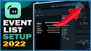 How to setup an Event List in Streamlabs | (Beginner's Guide 2022)