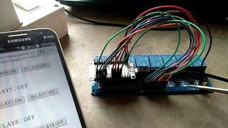 how to program  NodeMCU esp8266 and 8 channel relay using the Arduino