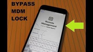How to bypass MDM Remote management  lock  on iPhone , iPad, iPod...Apple
