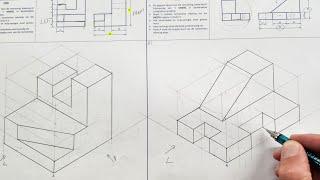 How to draw an Isometric Drawing - HSE | Page 7-4 | Grade 10