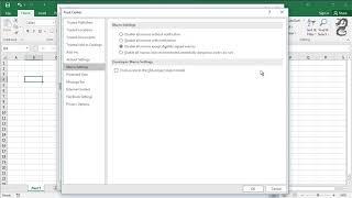 How to Disable Macros in Excel