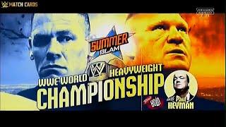 WWE SummerSlam 2014 Official And Full Match Card