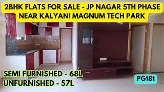 2BHK Flats for Sale | JP Nagar 5th Phase | Near Apollo Hospital Bannerghatta Road & Kalyani Magnum