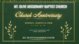 CHURCH ANNIVERSARY | MT. OLIVE MB CHURCH KIRBY, MS | 3/9/25