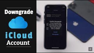 Cancel iCloud Storage on iPhone (Downgrade iCloud Storage)