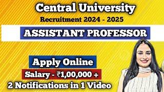 Assistant Professor Vacancy 2024 | Permanent Faculty Recruitment