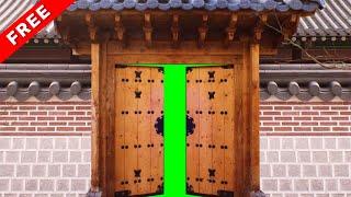 TOP 3 HANOK green screen Door Transition