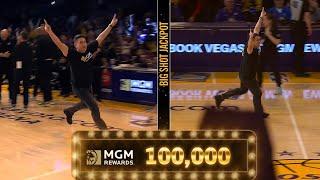 Lakers Fan Hits Halfcourt Shot To Win 100k 