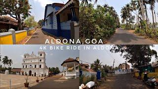 ALDONA,GOA | 4K BIKE RIDE IN ALDONA | TRAVEL VIDEO |