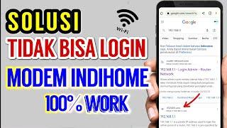 Cara Mengatasi Tidak Bisa Masuk WiFi IP Modem Indihome | TIDAK BISA akses modem indihome