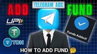 How to Add Fund in Wallet for Telegram Ads | Telegram Ads ke liye Fund add kaise kare? Telegram Ads