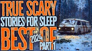 12 Hours of TRUE Scary Stories | Rain Sounds | Black Screen | Best of 2024 Compilation Part 1