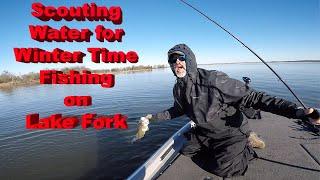 Scouting Water for Winter Time Fishing on Lake Fork