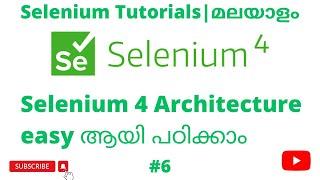 Selenium 4 Architecture| Selenium 4 Tutorials | Selenium Web Automation | Malayalam |#6