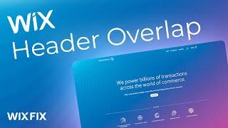 Header Overlap in Wix | Wix Fix