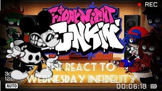 FNF reat to VS WEDNESDAY'S INFIDELITY || Friday Night Funkin