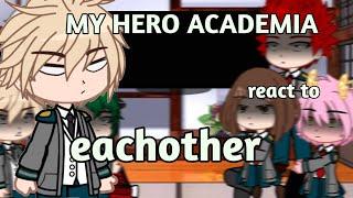 MHA/BNHA Reacts To EachOther | My Hero Academia