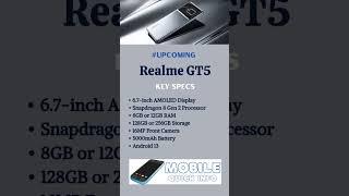 Upcoming Realme GT5 Price & Specs in India