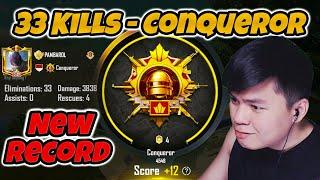 NEW RECORD! 33 Kills di Conqueror - AWM Groza Gak Ada Obat | PUBG Mobile