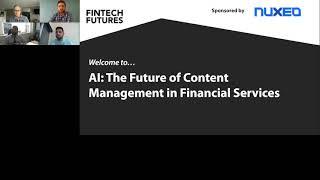 [REPLAY] AI, The Future of Content Management in Financial Services