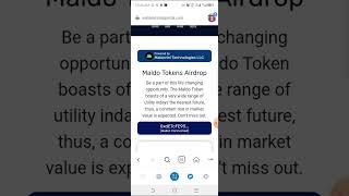 HOW TO CLAIM/WITHDRAW YOUR MALDORINI TOKEN. LIMITED TIME TO CLAIM