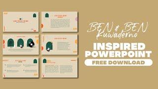 BEN & BEN KUWADERNO Inspired Powerpoint Template (FREE DOWNLOAD)| John Mark Nieva