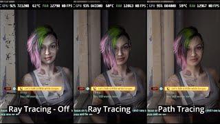 Cyberpunk 2077 Visual Comparison: Ray Tracing and Path Tracing | 1080P