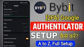 Bybit App me 2FA Setup kaise kare | How to Setup Google Authenticator in Bybit App