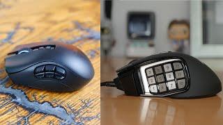 Razer Naga Pro vs Corsair Scimitar RGB Elite - expensive vs affordable