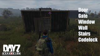 Dayz Expansion Mod: How to build a Base (Door, Gate, Window, Wall, Floor, Stairs, Codelock)