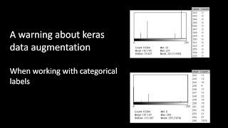 150 - Warning about keras' data augmentation when working with categorical labels