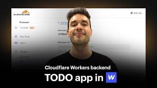 How to use Cloudflare Workers as the backend for your Webflow App?