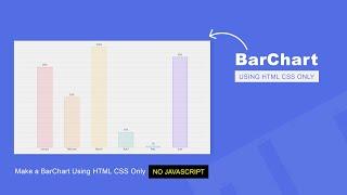 How to Create Bar Chart Using html CSS only | No JavaScript