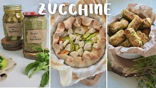 ZUCCHINE | come conservarle: 4 ricette vegane 