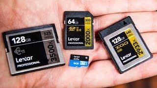 How to Know Which Memory Card Is Best for Your Camera: SD, Micro SD, Compact Flash, XQD, CFast