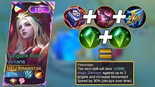 Vexana Gameplay, Vexana CRAZY DAMAGE in Seconds with Double Holy Crystal Build! (MUST TRY) #ml #fyp