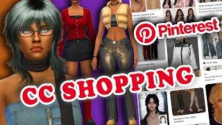 Using PINTEREST to do my Sims 4 CC shop + MAJOR HAUL & LINKS!!