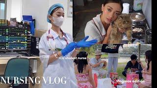 NURSING VLOG: ICU Student Nurse + Vlogmas with Friends ‍️