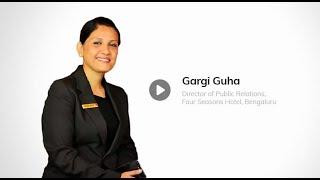 Testimonial from Gargi Guha, Director of Public Relations, Four Seasons Hotel, Bengaluru