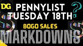 Dollar General Penny List June 18th/ BOGO sales / Markdowns