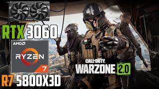 Call of Duty: Warzone 2.0 : RTX 3060 + Ryzen 7 5800X3D | 1440p - 1080p | High & Low Settings