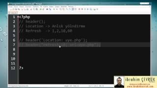 Php Dersleri 20 - Location ve Refresh Yönlendirme Komutlarının Kullanımı